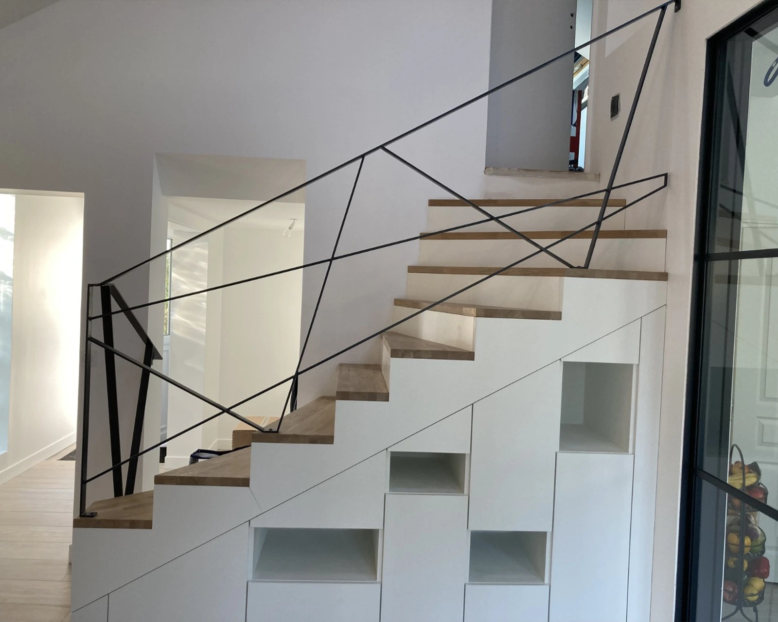 Escalier moderne en bois